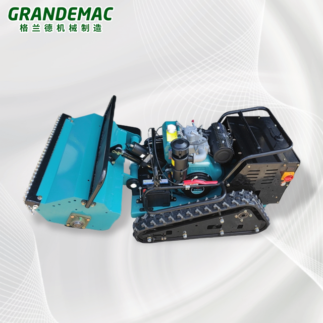 800mm Oil Electric Hybrid Remote Control Grass Crusher with Track