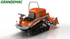 Multi-functional Diesel Micro-cultivator Riding Type Agricultural Rotary Tiller Tractor with Rubber Track
