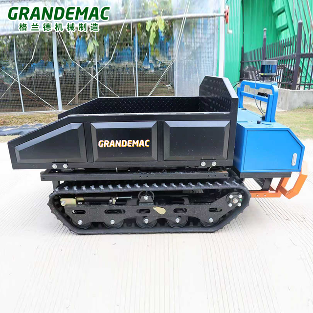 Electric Remote-controlled 500kg Crawler Transport Robot Dumper for Orchards