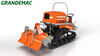 Multi-functional Diesel Micro-cultivator Riding Type Agricultural Rotary Tiller Tractor with Rubber Track