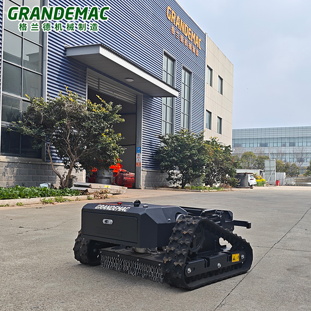 Post-job maintenance and debris clearing of commercial brush cutting machinery