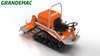 Multi-functional Diesel Micro-cultivator Riding Type Agricultural Rotary Tiller Tractor with Rubber Track