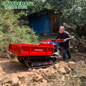 Mini Crawler Dumper 400kg Track Transporter with Yamaha Engine for Orchard & Hilly Terrain