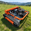 Tracked Remote Control Lawn Mower With Built-in Generator, 60&deg; Climbing RC Crawler Grass Mowing Machine