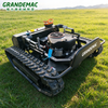 Hybrid Gas-Electric RC Tracked Lawn Mower | 1000mm Cutting Width, 60&deg; Slope Mowing Robot