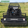 Hybrid Gasoline-Electric Remote Control Tracked flail Mower | 50&deg; Climbing Slope Grass Cutter