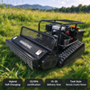 Hybrid Gasoline-Electric Remote Control Tracked flail Mower | 50&deg; Climbing Slope Grass Cutter