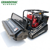 13HP Hybrid Gasoline-Electric Remote Control Crawler Lawn Mower | 800mm Cutting Width, 50&deg; Climbing Tracked FLAIL MOWER for Hillside & Orchard