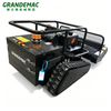 Hybrid Gasoline-Electric Remote Control Tracked flail Mower | 50&deg; Climbing Slope Grass Cutter