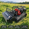 13HP Hybrid Gasoline-Electric Remote Control Crawler Lawn Mower | 800mm Cutting Width, 50&deg; Climbing Tracked FLAIL MOWER for Hillside & Orchard