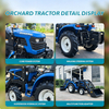20–50 HP 4WD Compact Orchard Tractor With Front Loader | Vineyard Farm Tractor