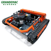 Tracked Remote Control Lawn Mower With Built-in Generator, 60&deg; Climbing RC Crawler Grass Mowing Machine