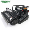 Hybrid Gasoline-Electric Remote Control Tracked flail Mower | 50&deg; Climbing Slope Grass Cutter